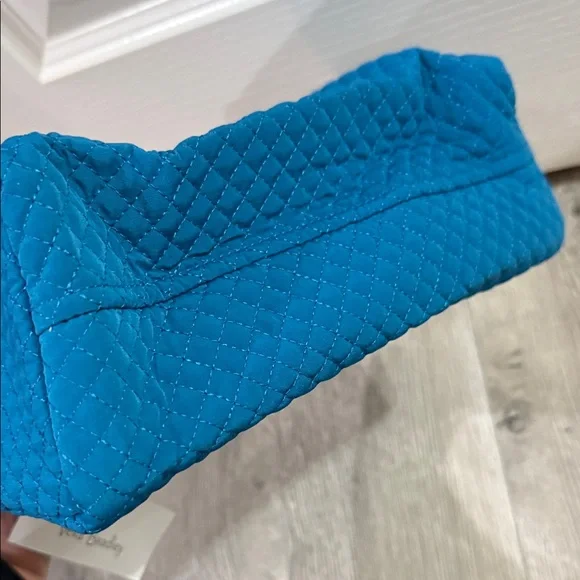 Vera Bradley Iconic Large Cosmetic Bag - Turquoise NWT - Picture 7 of 7